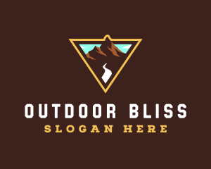 Mountain Forest Hiking logo design