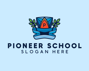 Academy School Wreath logo