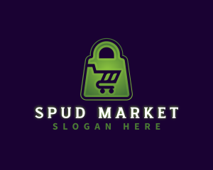 Ecommerce Grocery Bag logo design