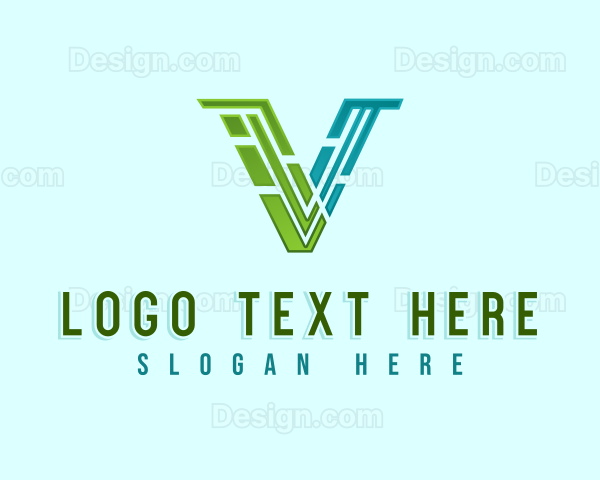 Professional Business Letter V Logo