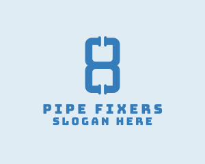 Plumbing Pipes Number 8 logo