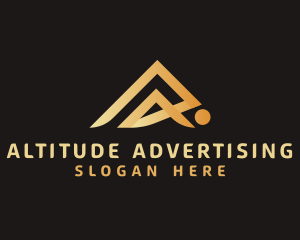 Luxury Mountain Peak logo design