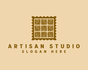 Artisan Woodwork Stamp logo design