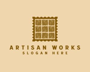 Artisan Woodwork Stamp logo design