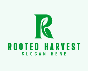 Natural Farm Letter R  logo design