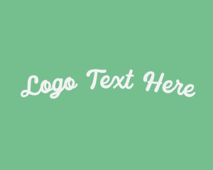 Cursive Handwritten Business logo