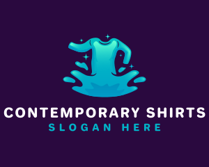 Water Splash Shirt logo design