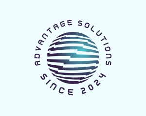 Business Tech Globe Logo