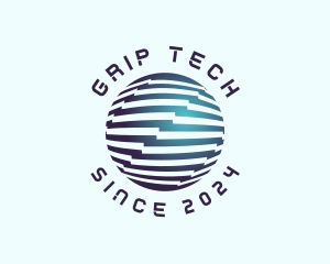 Business Tech Globe logo design