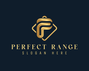 Luxury Corporate Letter P logo design