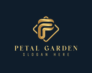 Luxury Corporate Letter P logo design