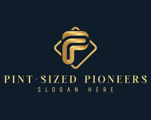 Luxury Corporate Letter P logo design