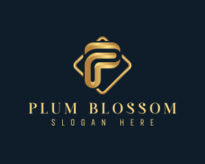 Luxury Corporate Letter P logo design