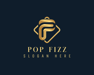 Luxury Corporate Letter P logo design