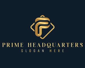 Luxury Corporate Letter P logo design