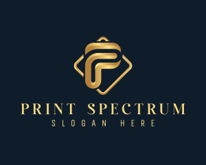 Luxury Corporate Letter P logo design