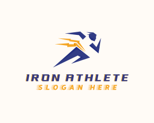 Sports Athlete Running logo design