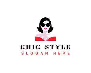 Beauty Fashion Girl logo design