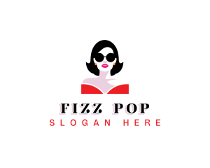 Beauty Fashion Girl logo design