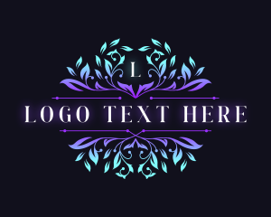 Floral Leaf Ornament logo