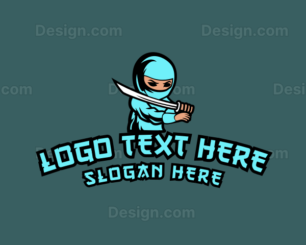 Ninja Sword Gamer Logo