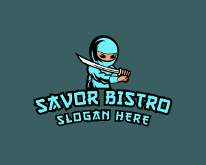 Ninja Sword Gamer Logo