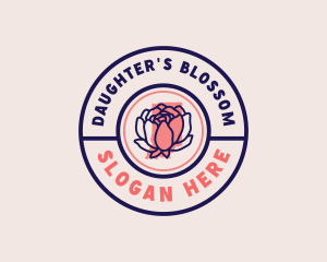 Indiana Flower Peony logo design