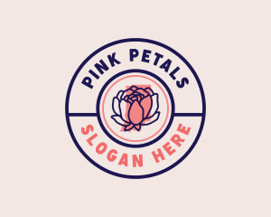 Indiana Flower Peony logo design