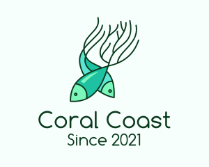 Seaweed Coral Fish logo