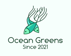 Seaweed Coral Fish logo