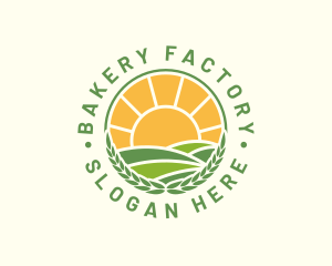 Sunny Agriculture Field logo design