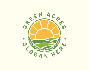 Sunny Agriculture Field logo