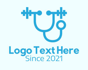 Blue Medical Stethoscope  logo