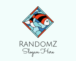 Fish Plate Stained Glass Logo