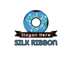 Sweet Donut Ribbon logo design