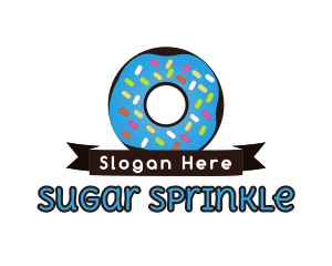 Sweet Donut Ribbon logo design