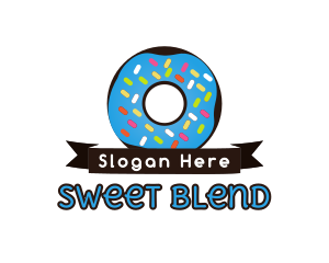 Sweet Donut Ribbon logo design