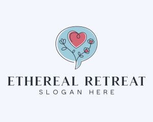 Psychology Heart Therapy logo design