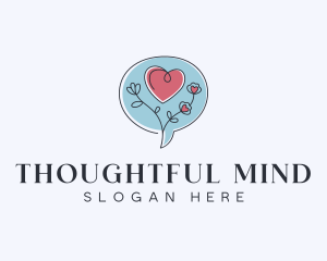 Psychology Heart Therapy logo design