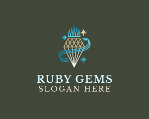 Diamond Jewelry Gem logo design