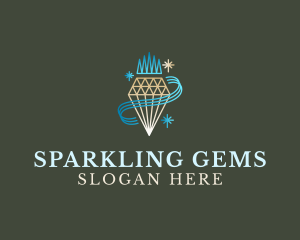 Diamond Jewelry Gem logo design