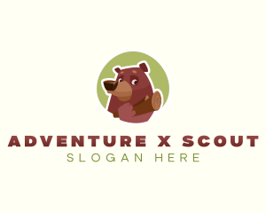 Bear Scout Camper logo design