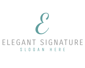 Elegant Cursive Event Planner logo design