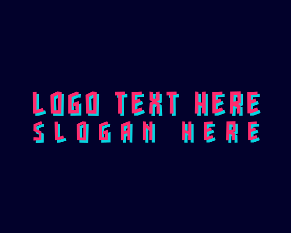 Neon Glitch Business logo