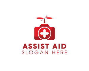 First Aid Kit Drone  logo design