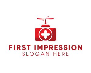 First Aid Kit Drone  logo design