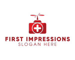 First Aid Kit Drone  logo design