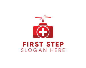 First Aid Kit Drone  logo design