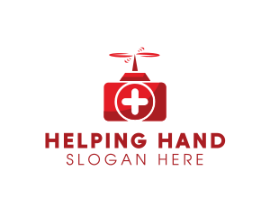 First Aid Kit Drone  logo design