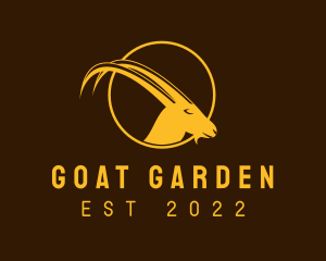 Golden Wild Goat  logo design